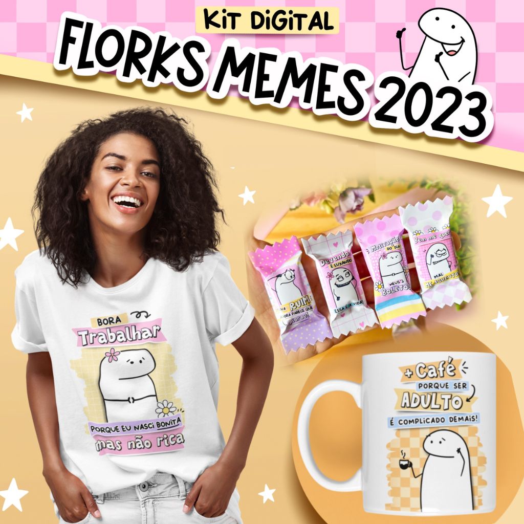 Kit Digital FLORKS MEMES 2023 - Ilustracin