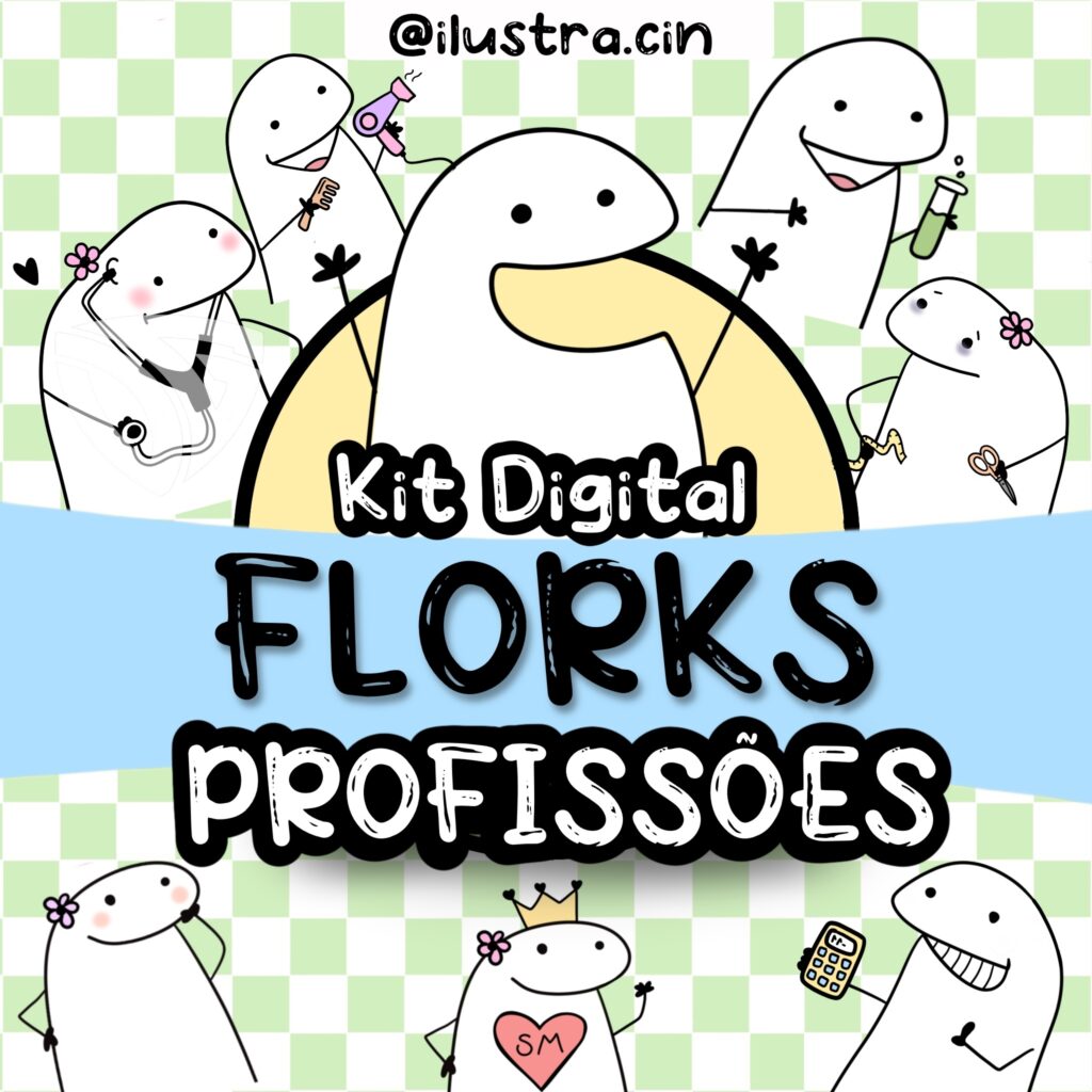 KIT DIGITAL FLORK - CLIPARTS EM ALTA RESOLUÇÃO - DOWNLOAD - Arte Digital  Grátis
