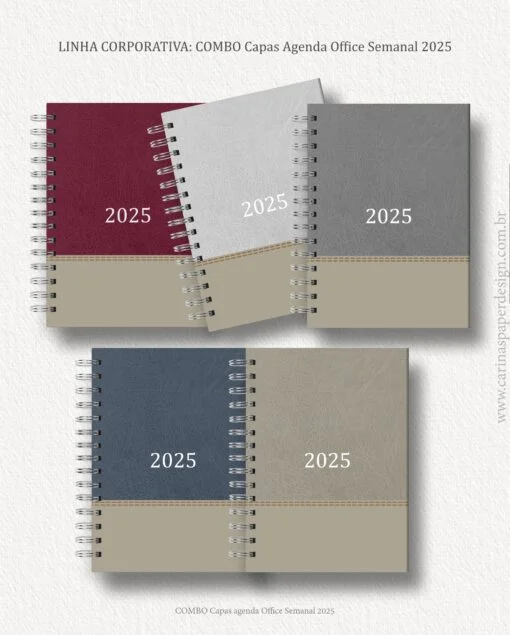 Combo 10 capas A5 para Agenda Office