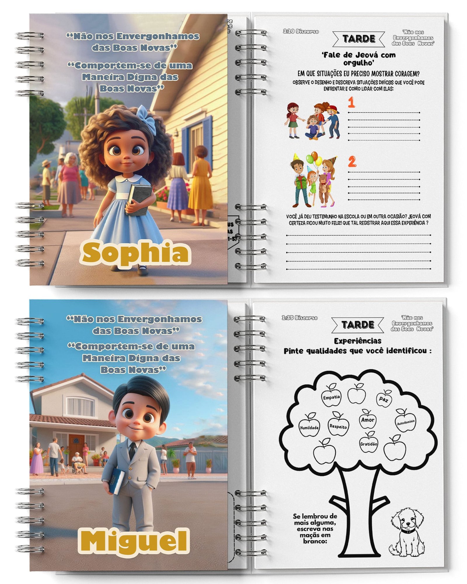 Kit Caderno Infantil Atividades Assembleias 2024 2025