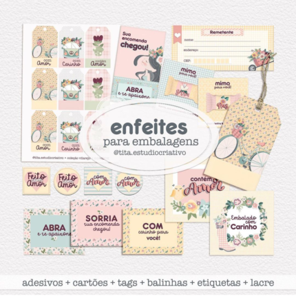 Enfeites para embalagens