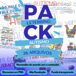 MEGA COMBO LETTERING FRASES PARA AUTISMO TEA