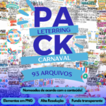 MEGA COMBO LETTERING FRASES PARA CARNAVAL