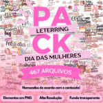 MEGA COMBO LETTERING FRASES PARA DIA DAS MULHERES