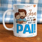 Canecas - Papai, Meu exemplo de FÉ - Caneca Criativa - Imagem 3