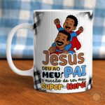 Canecas - Papai, Meu exemplo de FÉ - Caneca Criativa - Imagem 6