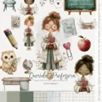 Kit Digital de Ilustrações: Querida Professora Versão 2025