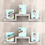 Combo de Artes Digitais "Dia dos Professores" - 12 Artes para Canecas