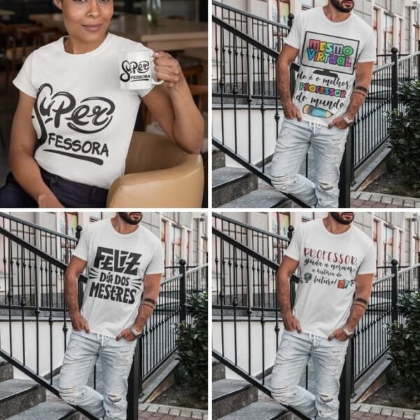 DIA DOS PROFESSORES - 16 artes camisetas - Imagem 3