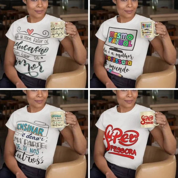 DIA DOS PROFESSORES - 16 artes camisetas - Imagem 2
