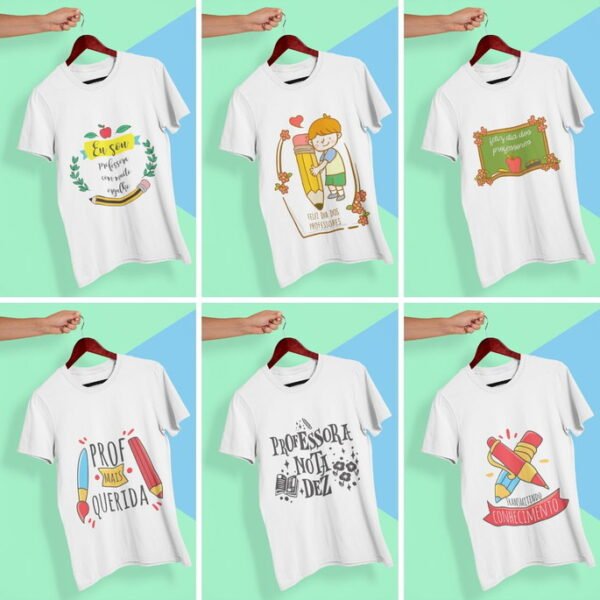 Coleção Digital Dia Dos Professores - 33 Artes Para Camisetas Em Png - Imagem 5