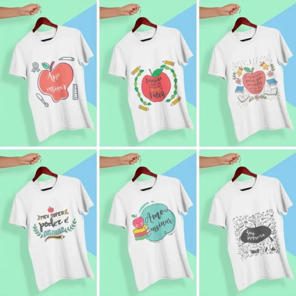 Coleção Digital Dia Dos Professores - 33 Artes Para Camisetas Em Png - Imagem 2