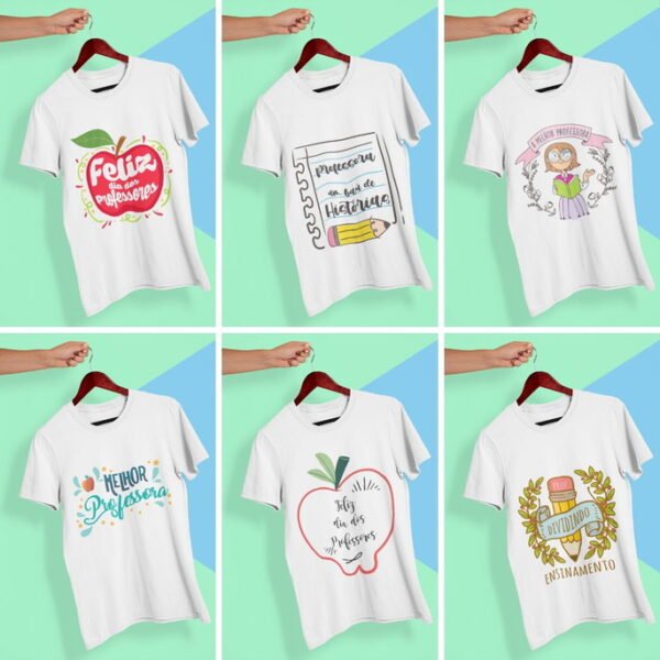 Coleção Digital Dia Dos Professores - 33 Artes Para Camisetas Em Png - Imagem 4