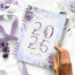 COMBO 8 Agendas 2026 e Permanente COM VERSÍCULOS e SEM VERSÍCULOS Violeta - Bicho Papel
