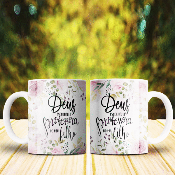 Caneca Professor - Deus Escolheu A Professora - Ana Melim - Imagem 2