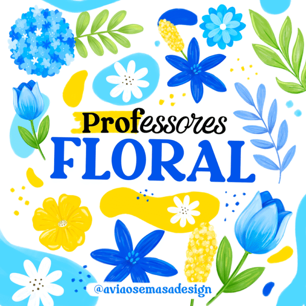 Coleção Professores Floral - Avião Sem Asa - Imagem 1