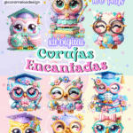 Corujas Encantadas - Dia dos Professores - Caramelo Design