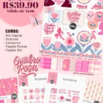 Outubro Rosa 2025 - Combo Ilustrações e Papéis - Tita