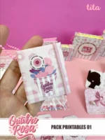 Outubro Rosa 2025 - Kit Printables 01 - Tita - Imagem 4