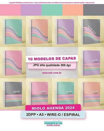00-1-1.jpg Combo AGENDA BÁSICA 2024 | A5 | A6 - 1DPP e 2DPP DATADA - Imagem 1