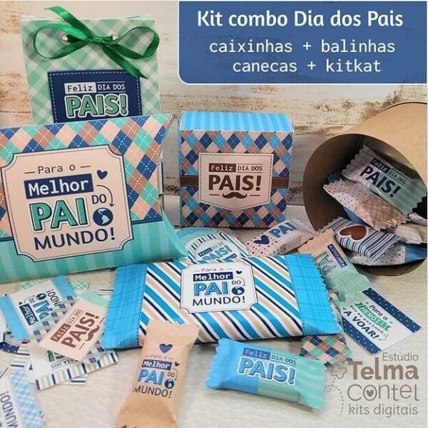 Kit Printables + Canecas + Fundos e Frases - Dia dos Pais 2023 - Imagem 1