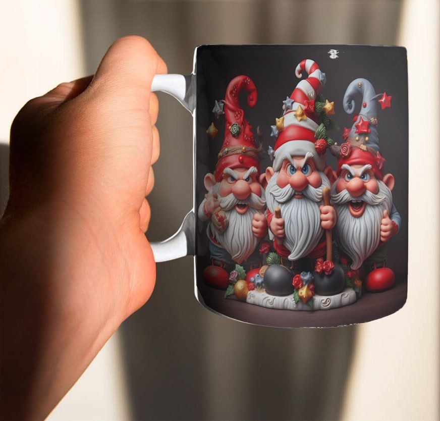 0001-1.jpg Estampas Duende De Natal 3D - Canecas (Ana Melin) - Imagem 4