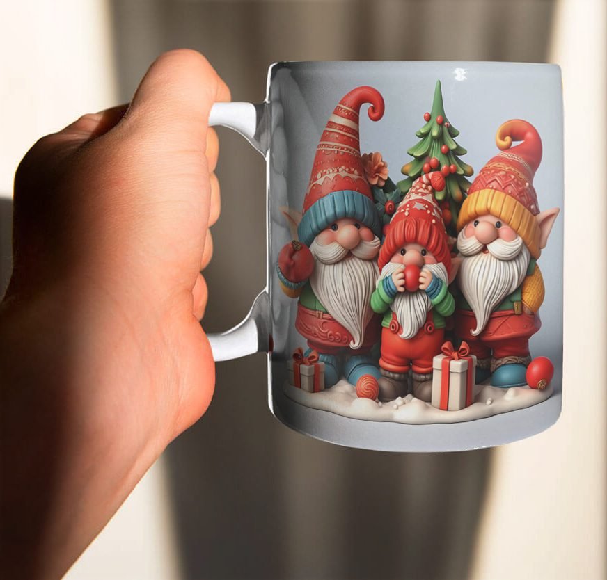 0007 Estampas Duende De Natal 3D - Canecas (Ana Melin) - Imagem 3
