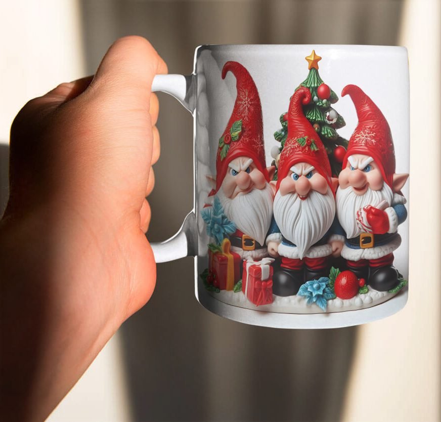 0010 Estampas Duende De Natal 3D - Canecas (Ana Melin) - Imagem 11