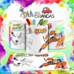 Combo Artes Canecas Colorir Personagens - Dia das Crianças - Imagem 10