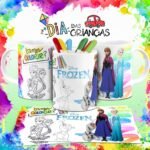 Combo Artes Canecas Colorir Personagens - Dia das Crianças - Imagem 11