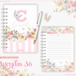 Agenda Permanente - A6 Floral Borboleta (Lina)