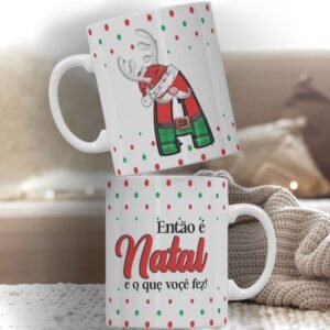 Kit 2 - Canecas Alfabeto Natalino (Personalize)