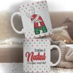 Kit 2 - Canecas Alfabeto Natalino (Personalize)