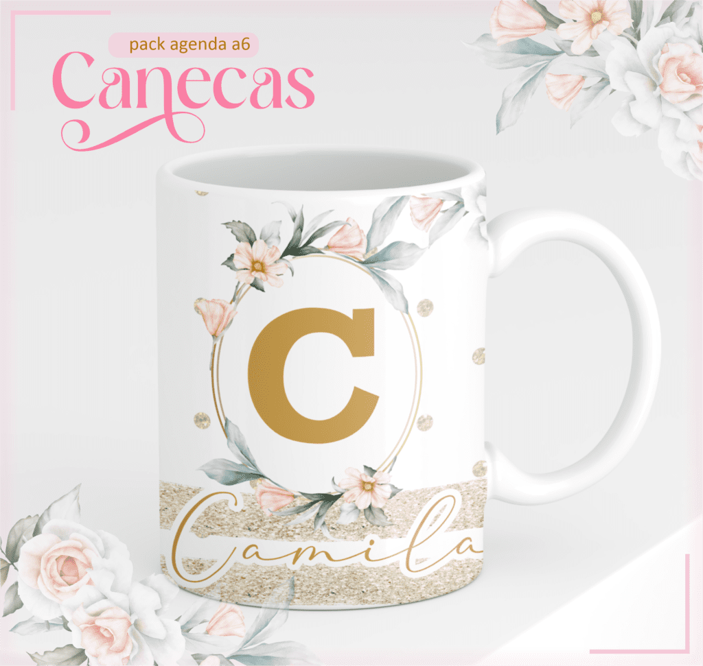 02-4-2.png Agenda Permanente - A6 Floral Bege (Lina) - Imagem 2