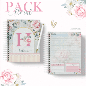 Pack Alfabeto Floral 1 - Agendas 2026 (Lina)