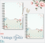 Vintage Flowers 1 - Caderno A5 - Imagem 2