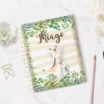 Capa Caderneta de Saúde - Girafinha Mãe e Filho