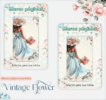 Vintage Flowers 1 - Caderno A5 - Imagem 4