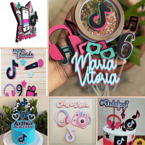 Topos de Bolo - Tik Tok - Imagem 1