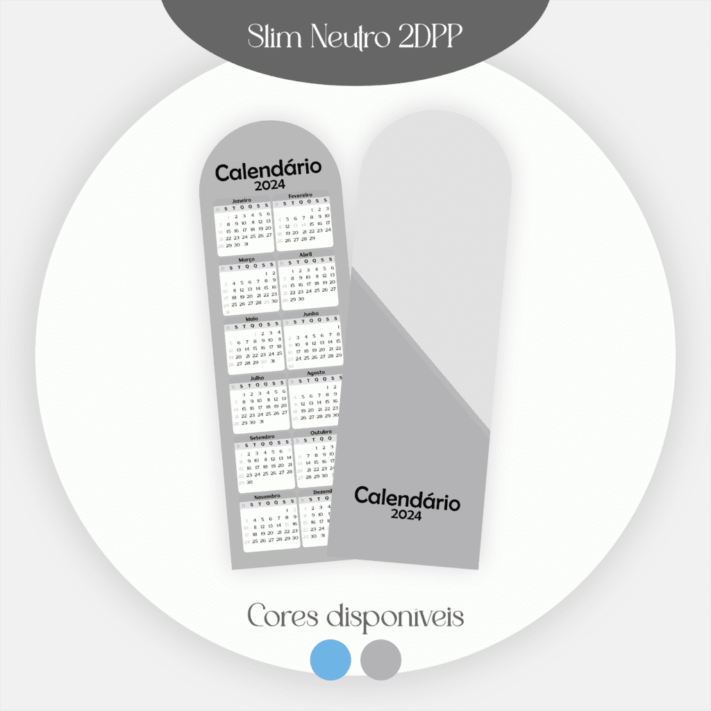 1-10 Combo Marca Páginas Calendários 10 Cores (Pamella) - Imagem 1