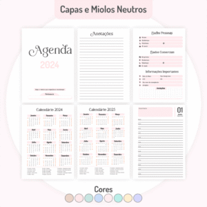 COMBO Miolos Neutros Agendas | Planners 2024 (Pamella)