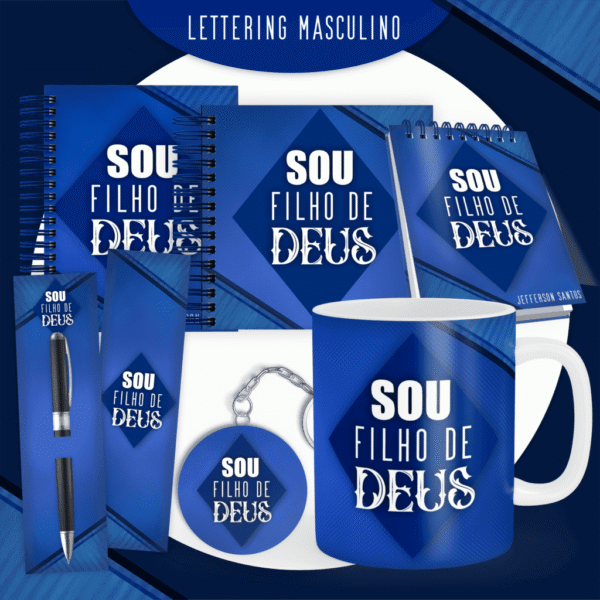 Combo Lettering Masculino - Encadernação - Imagem 1