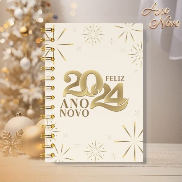 Pacote de Capas Agendas Personalizadas - Ano Novo 2024 V23 (Vintage) - Imagem 19