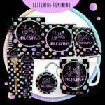 Combo Lettering Feminino - Encadernação
