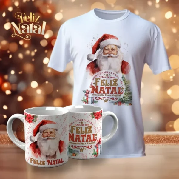 Pacotes de Artes Canecas | Camisetas Personalizadas - Natal V23 (Vintage) - Imagem 2