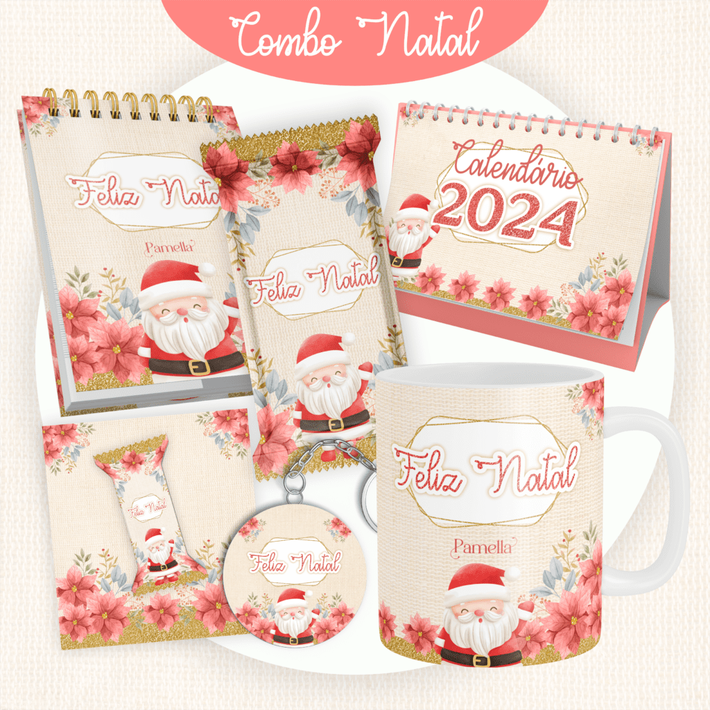 1-2 Calendários 2024 + Mimos - Natal (Pamella) - Imagem 1