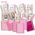 Combo 15 Capas A5 Pink Girl + Bolso Glitter