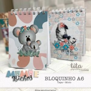Mamãe Bicho - Bloquinhos + Brinde (Sacolinhas e Tags)