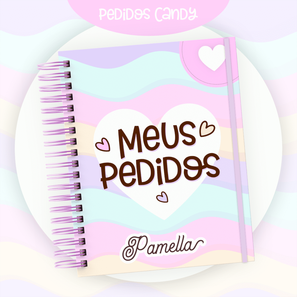 1-6 2 Cadernos de Pedidos - Candy- Encadernação (Pamella) - Imagem 1