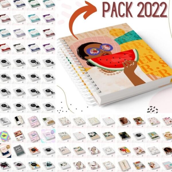 Pack Encadernação 2022 - Arquivos agendas, planners e miolos - Imagem 1